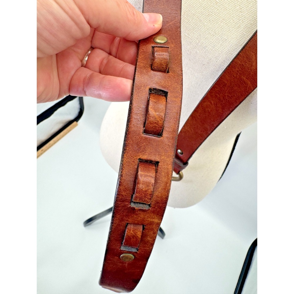 Vintage Orvis Chestnut Full Grain Leather Equestrian Hoof Pick Belt 40 Brass USA - Picture 15 of 16